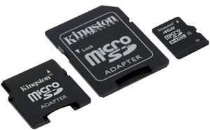Kingston SDC4/4GB-2ADP micro Secure Digital Card 4Gb + 2 adapters (for SD Card and Mini CD Card) -,   ,    - Kingston SDC4/4GB-2ADP micro Secure Digital Card 4Gb + 2 adapters (for SD Card and Mini CD Card)