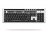  LOGITECH UltraX Premium Keyboard, USB, silver, oem, (920-000184)